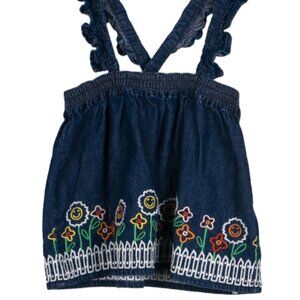 Stella McCartney Infant Girls' Embroidered Denim Skirt- size 24 months